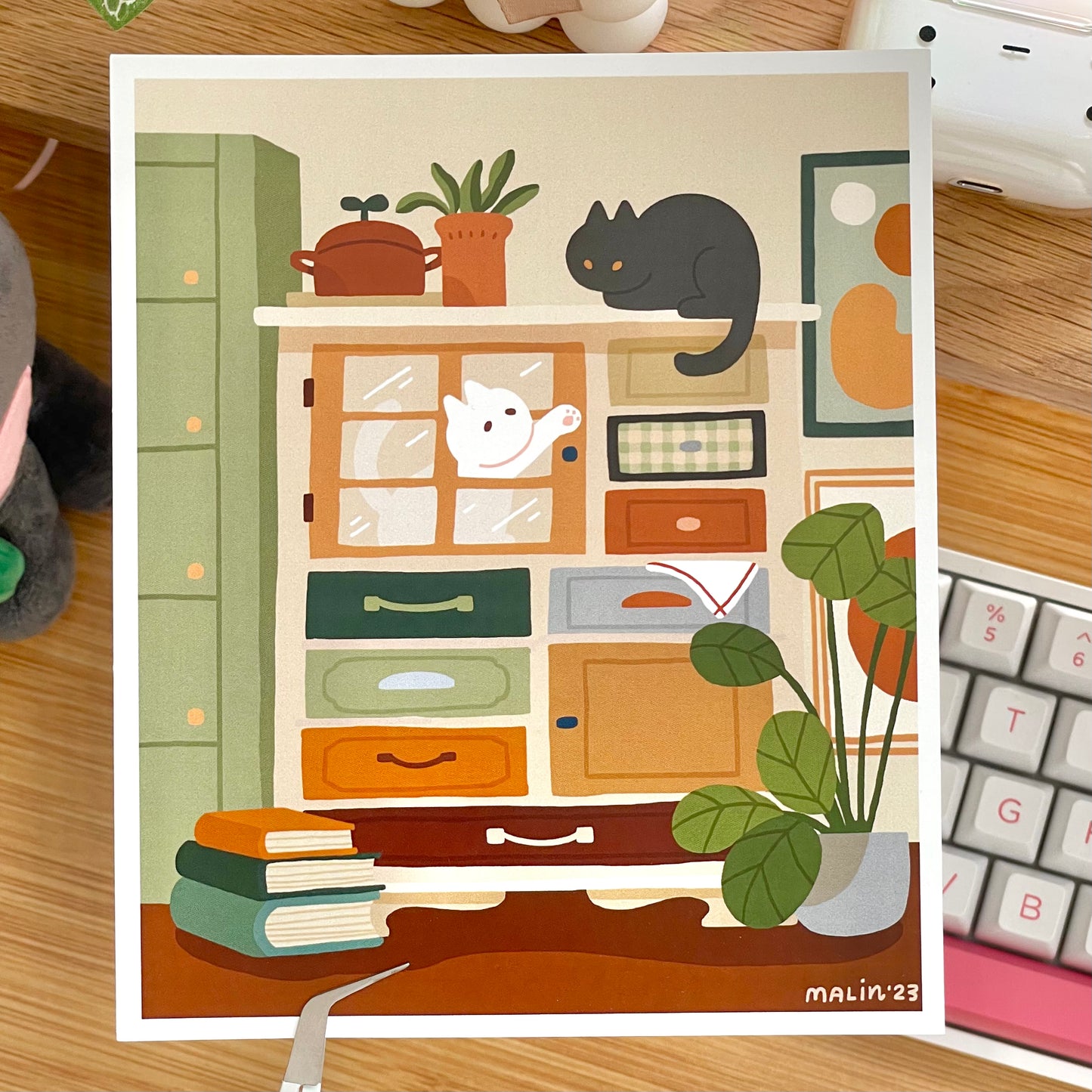 Playful Cat Friends Print
