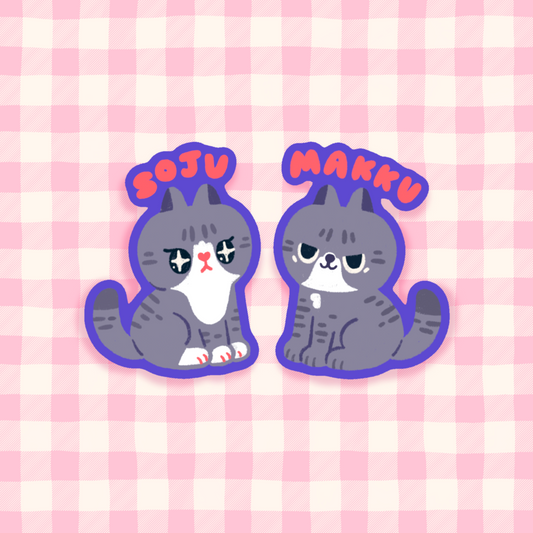 Soju & Makku Stickers