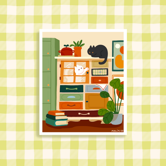 Playful Cat Friends Print
