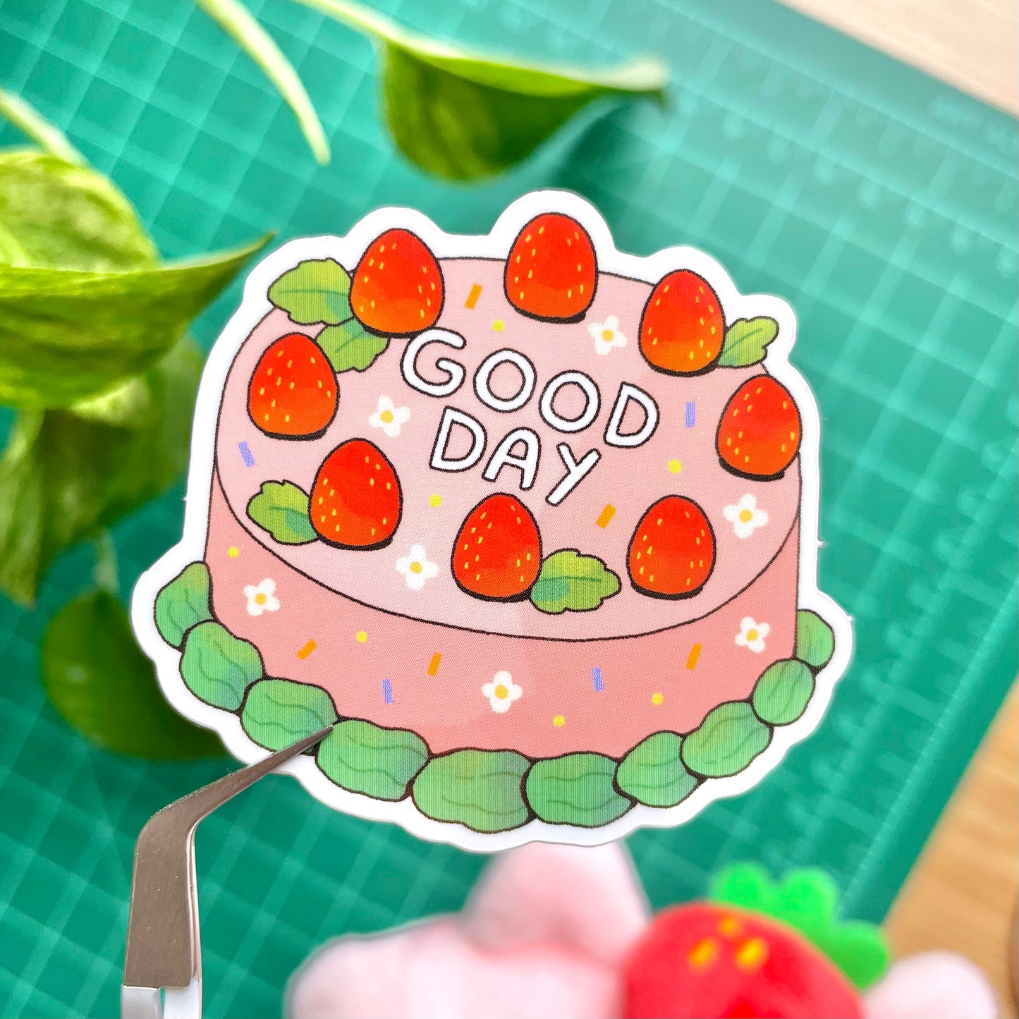 Strawberry Cake Sticker