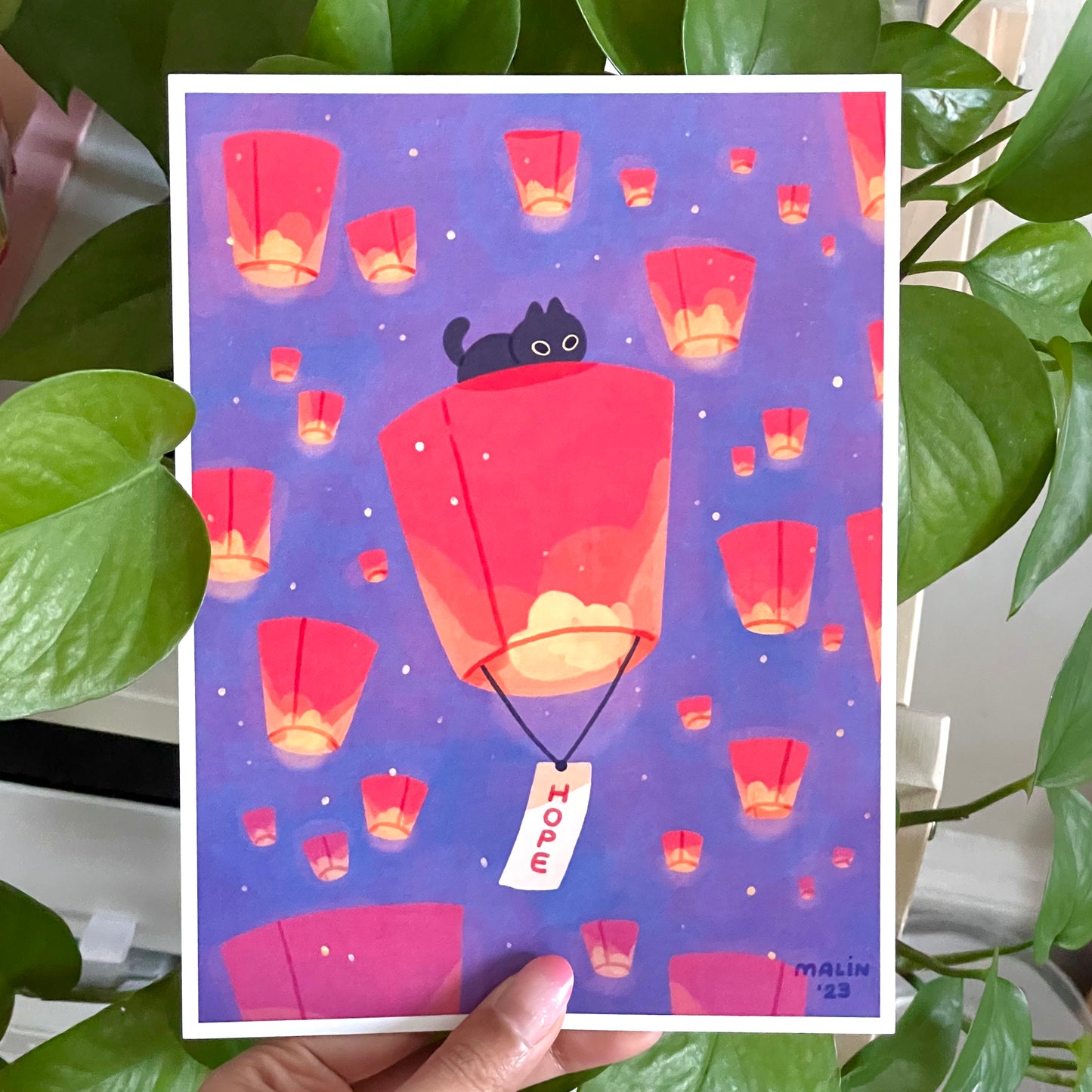 Floating Lanterns Print