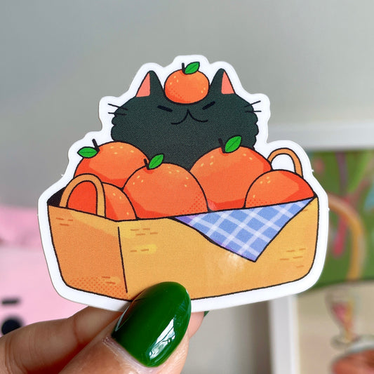 Tangerine Cat Sticker
