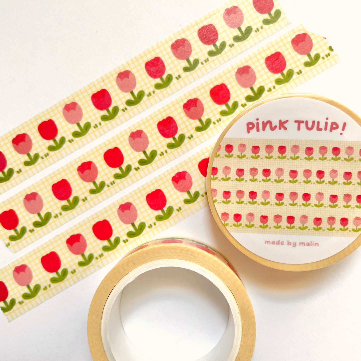 Pink Tulip Washi Tape